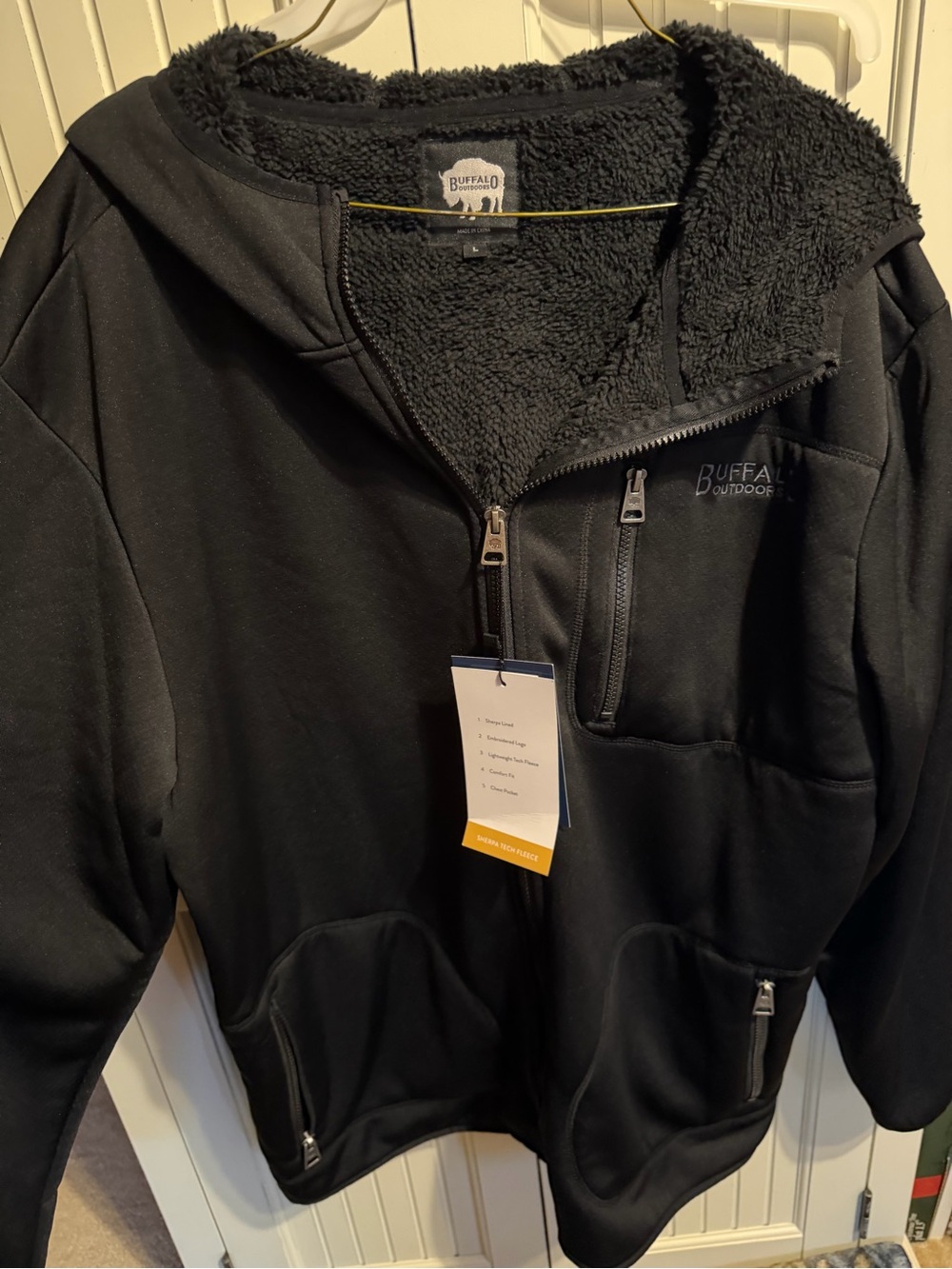 Men’s  Sherpa-Lined Hoodie Puffer